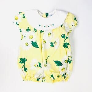VINTAGE BABY GIRL FLORAL ROMPER SIZE 3M AND UP